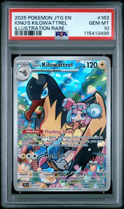 2025 POKEMON JTG EN-JOURNEY TOGETHER ILLUSTRATION RARE IONO'S KILOWATTREL PSA 10 - Image 1