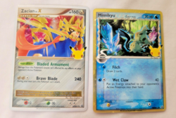 Pokemon 25th Celebrations Black Star Promo Holos Zacian / Mimikyu SWSH135/6 (LP) - Image 1