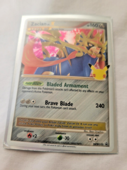 Pokemon 25th Celebrations Black Star Promo Holos Zacian / Mimikyu SWSH135/6 (LP) - Image 2