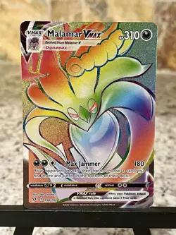 Pokemon TCG ~ Malamar VMAX Full Rainbow Holo Secret Rare Rebel Clash #198/192 NM - Image 1