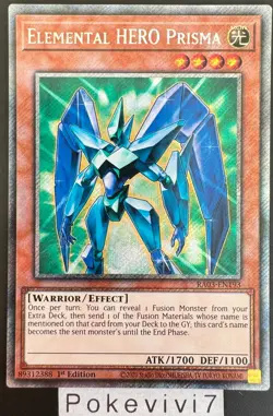 Carte YU-GI-OH! ELEMENTAL HERO PRISMA RA03-EN193 PSR NEUF - Image 1