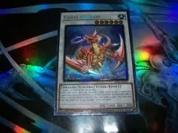 Coral Dragon 1st Edition Prismatic Collector's Rare RA02-EN031 Yu-Gi-Oh! - Image 1