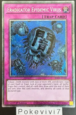 Carte YU-GI-OH! ERADICATOR EPIDEMIC VIRUS RA03-EN183 PSR NEUF - Image 1
