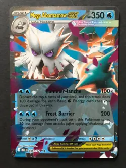 Mega Abomasnow ex 036/132 Mega Evolution Pokemon Cards DOUBLE RARE Near Mint - Image 1