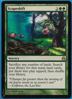 Scapeshift Morningtide HEAVILY PLD Green Rare MAGIC CARD (ID# 505911) ABUGames - Image 1
