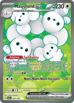 Pokemon Card - S&V: Paradox Rift 233/182 - MAUSHOLD EX (ultra rare) - NM/Mint - Image 1