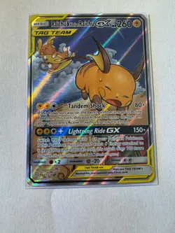 Raichu and Alolan Raichu GX Tag Team Alternative Art Card 221/236 - Image 2