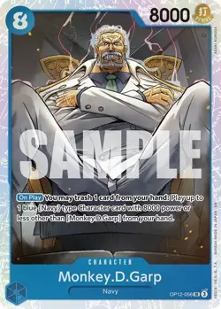 Monkey D. Garp OP12-056 SR - One Piece Card Game - Image 1