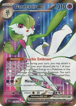 Pokemon TCG Scarlet Violet Gardevoir EX Holo Card 228/198 Full Art - Image 1
