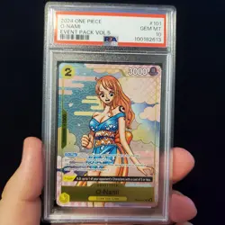 2024 ONE PIECE EVENT PACK VOL. 5 #101 O-NAMI PSA 10 Promo Volume Card OP06-101 - Image 1
