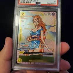 2024 ONE PIECE EVENT PACK VOL. 5 #101 O-NAMI PSA 10 Promo Volume Card OP06-101 - Image 2