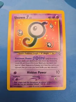 Pokemon TCG Unown J #38 Black Star Promo Card - Image 1