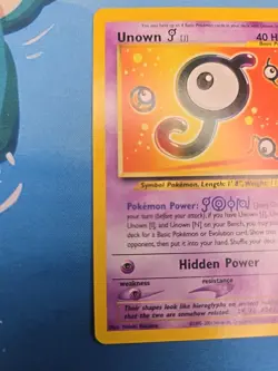 Pokemon TCG Unown J #38 Black Star Promo Card - Image 2