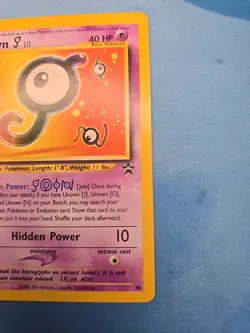 Pokemon TCG Unown J #38 Black Star Promo Card - Image 3