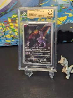 BGS 9.5 GEM MINT ✨ Mewtwo 183/165 Holo AR 151 sv2a Pokemon Card 🧬 Japanese 🌆 - Image 1