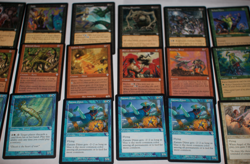 MTG 18x invasion blue red black magic card lot MP - Image 2