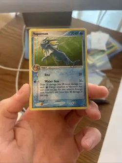 Pokemon TCG Vaporeon Holo Rare Card 6/17 Pop Series 3 - Image 3