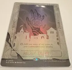 🌟 MTG Arcane Signet Rainbow 🌈FOIL Secret Lair Rovina Cai 0820 🌟 - Image 1