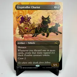 MTG Cryptcaller Chariot (Borderless) (306) | NM | Aetherdrift {DFT} - Image 1