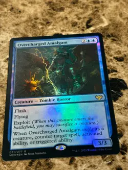 OVERCHARGED AMALGAM Magic MTG Innistrad Crimson Vow Foil - Image 1