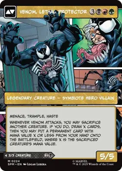 MTG - SPM - Eddie Brock Venom, Lethal Protector - Showcase Non-Foil - M 0224 NM - Image 2