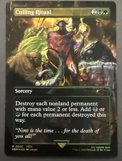 MTG Culling Ritual Foil Promo Final Fantasy English Near Mint - Image 1