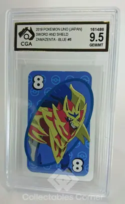 2019 Pokemon UNO Sword and Shield Zamazenta Card Graded 9.5 - Image 1