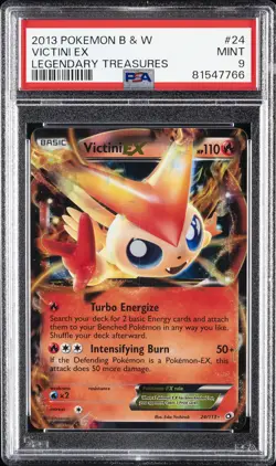 2013 POKEMON B&W LEGEND TREASURES #24 VICTINI EX PSA 9 - Image 1
