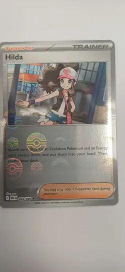 Pokemon TCG Hilda 084/086 White Flare Reverse Holo Pokeball - Image 1