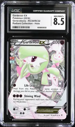 2016 POKEMON GENERATIONS RADIANT COLLECTION HOLO #RC30 GARDEVOIR EX CGC 8.5 - Image 1