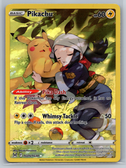 Pokemon TCG Pikachu TG05/TG30 Holo Rare Lost Origin Trainer Gallery MP - Image 1