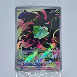 Pokemon SEALED Bulbasaur 133/132 Mega Evolution Box Topper Stamped Promo - Image 1