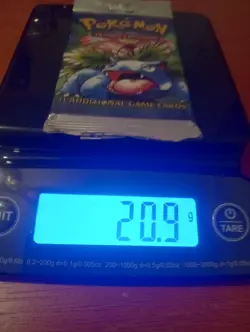 Sealed Pokemon TCG Base Set Unlimited Booster 1999, Weighs In At 20.7g. - Image 3