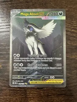 Pokemon TCG Mega Evolution Mega Absol Ex 180/132 Special Illustration Rare NM - Image 1