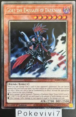 Carte YU-GI-OH! GORZ THE EMISSARY OF DARKNESS RA03-EN210 PSR NEUF - Image 1