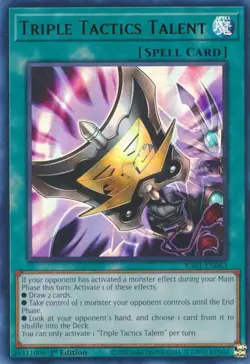RA01-EN063 Triple Tactics Talent Ultra Rare Yu-Gi-Oh! NM - Image 1