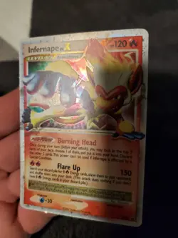 Infernape LV X DP10 Pokemon Card Diamond and Pearl Black Star Promo Rare Holo LP - Image 4