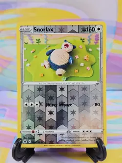 Pokemon TCG Crown Zenith Card | Snorlax Reverse Holo 109/159 Rare - Image 1
