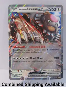 Bloodmoon Ursaluna ex - 177 SV: Scarlet & Violet Promo Cards NM Holo 17681 - Image 1
