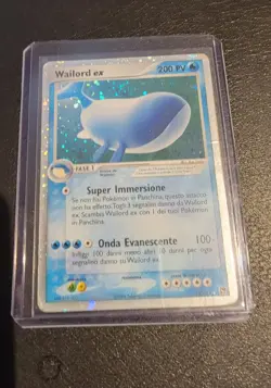 Wailord ex 100/100 Sandstorm Vintage Holo Pokemon Card 2003 MP Italian - Image 1
