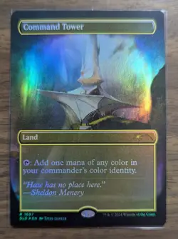MTG Command Tower 1697 Rainbow Foil from Secret Lair Drop Series LP - Image 1