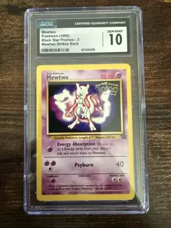 Mewtwo Pokemon (1999) Black Star Promos - 3 Mewtwo Strikes Back - Image 1