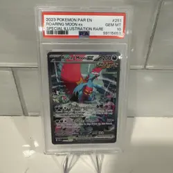 2023 Pokemon PAR EN Special Illustration Rare #251 Roaring Moon Ex PSA 10 - Image 1