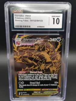Pokemon Eternatus Vmax SV122/SV122 Shining fates Hyper Rare Gold CGC 10 - Image 1