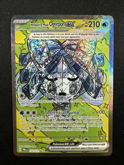 Wellspring Mask Ogerpon ex 152/131 Prismatic Evolutions Holo Pokemon English - Image 1