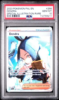 2023 POKEMON PAL EN-PALDEA EVOLVED SPECIAL ILLUSTRATION RARE #266 DENDRA PSA 10 - Image 1