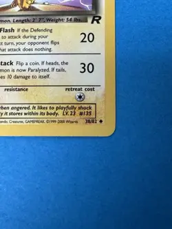 Pokemon TCG Dark Jolteon 38/82 1st Edition Team Rocket NEAR MINT - Image 4