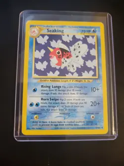 SEAKING 37/64 - Neo Revelation - VINTAGE WOTC Pokemon Card - UNLIMITED - Image 3
