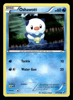 Oshawott 27/114 Cosmos Holo Promo Black & White Pokemon Card - Image 1