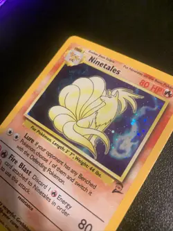 Pokemon TCG Ninetales Holo Unlimited Holo Rare Card Base Set 2 13/130 - Image 2